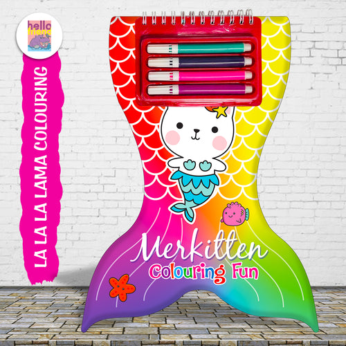 Merkitten Colouring Fun | Merkitten Activity Colouring Book for Kids | Fantasy Art & Colouring Kit