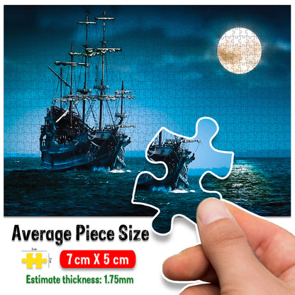 Moon Night Jigsaw Puzzle | 1000 Piece Educational Puzzle for Kids & Adults | Brain Boosting Puzzle Game