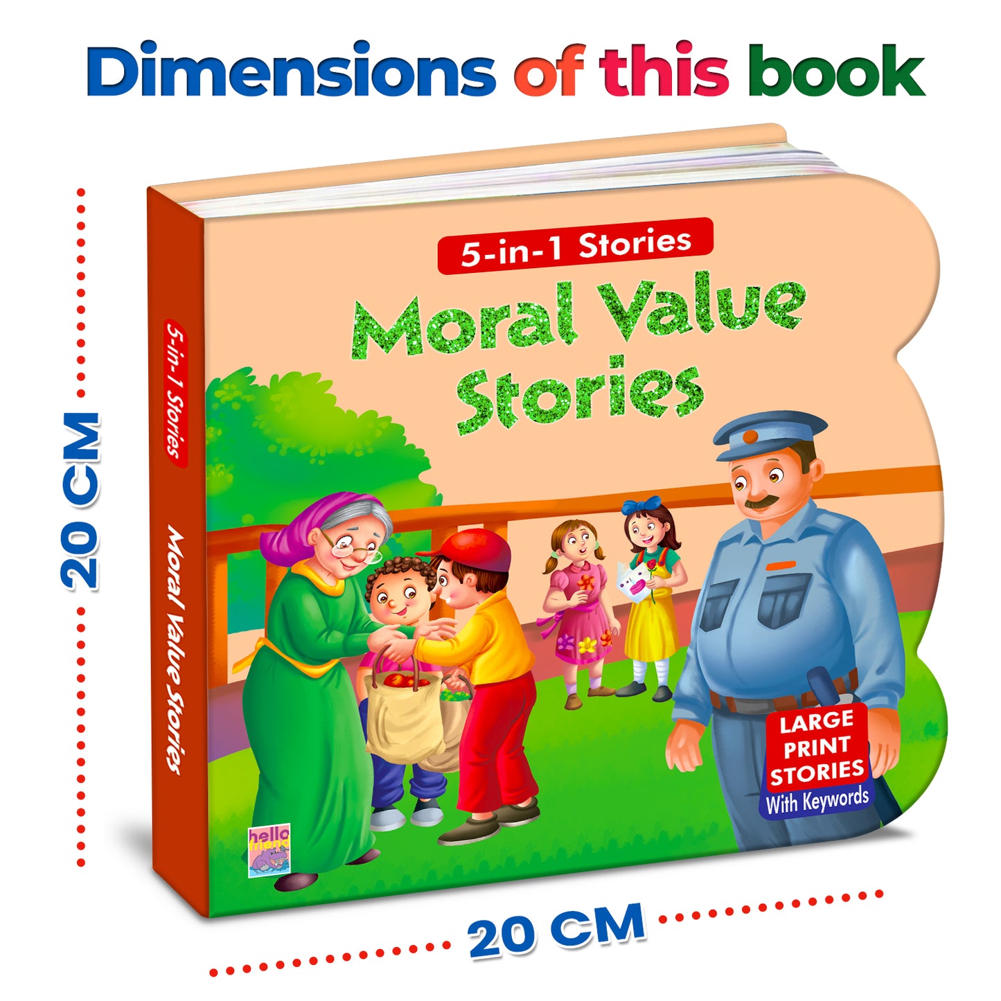 5-in-1 Moral Value Stories - Dimension 20x20cm