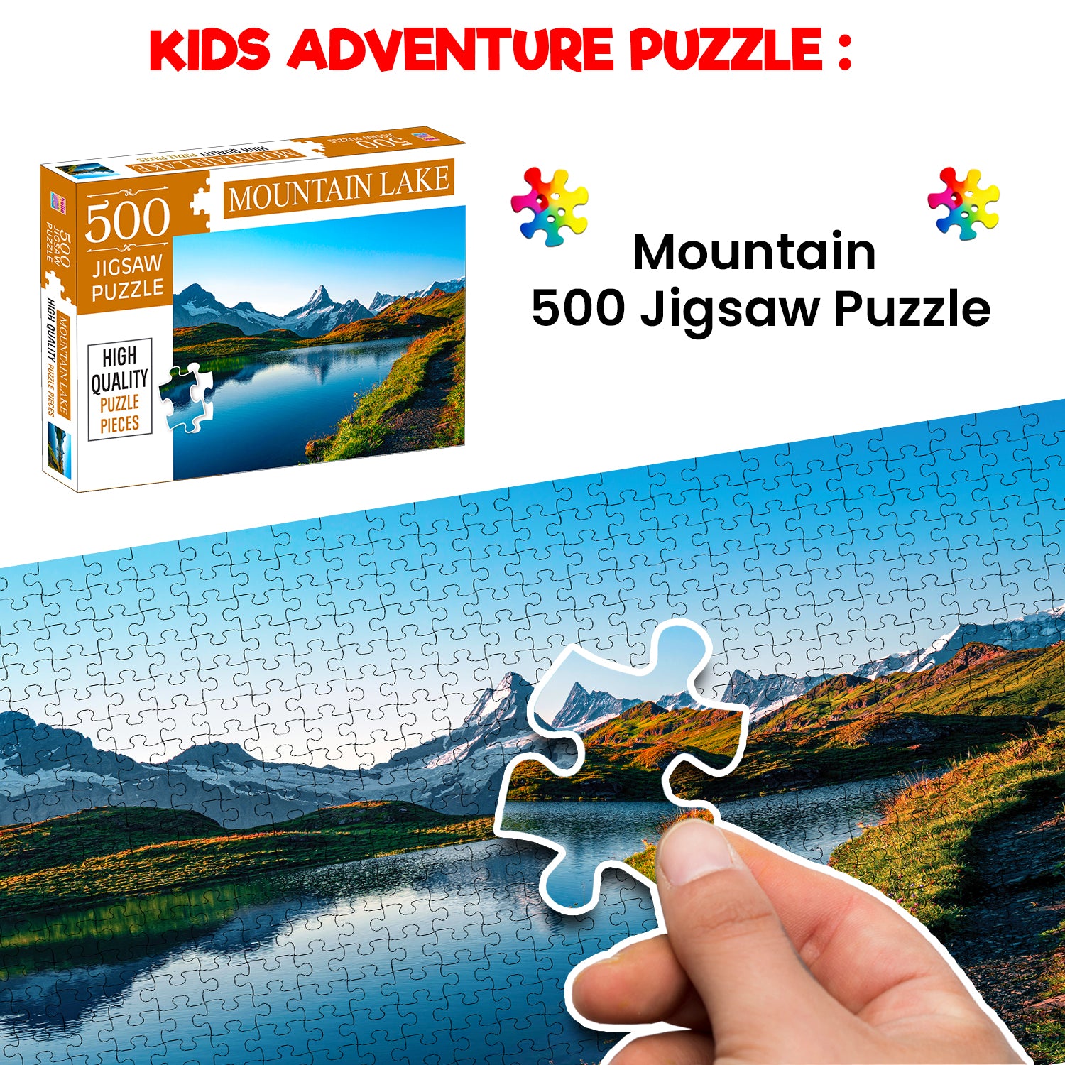 Mountain Lake Jigsaw Puzzle - Family & Kids Play
