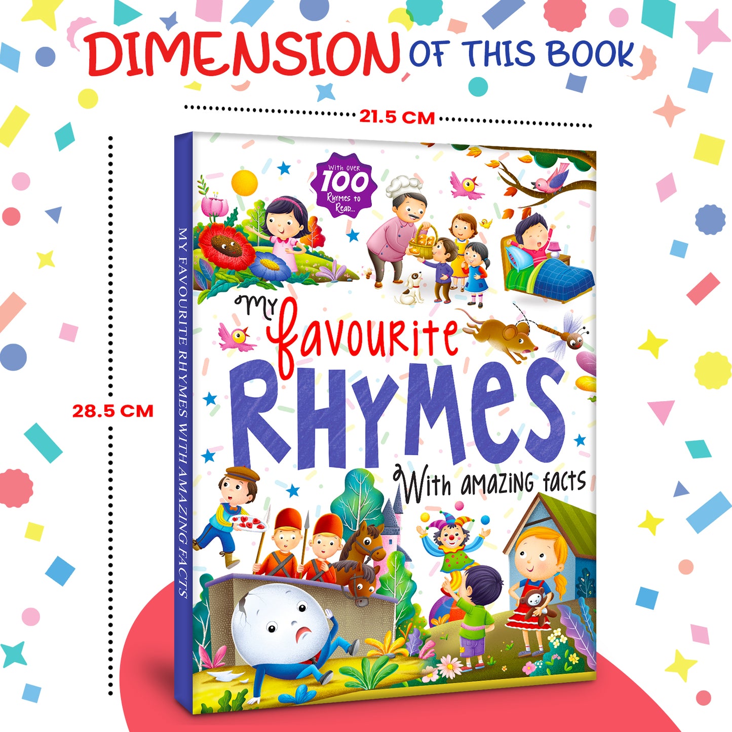 My Favourite Rhymes with Amazing Facts | Nursery Rhymes & Educational Facts Book for Kids | Hardcover