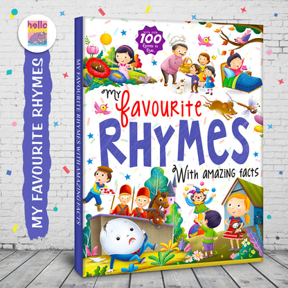 My Favourite Rhymes with Amazing Facts | Nursery Rhymes & Educational Facts Book for Kids | Hardcover