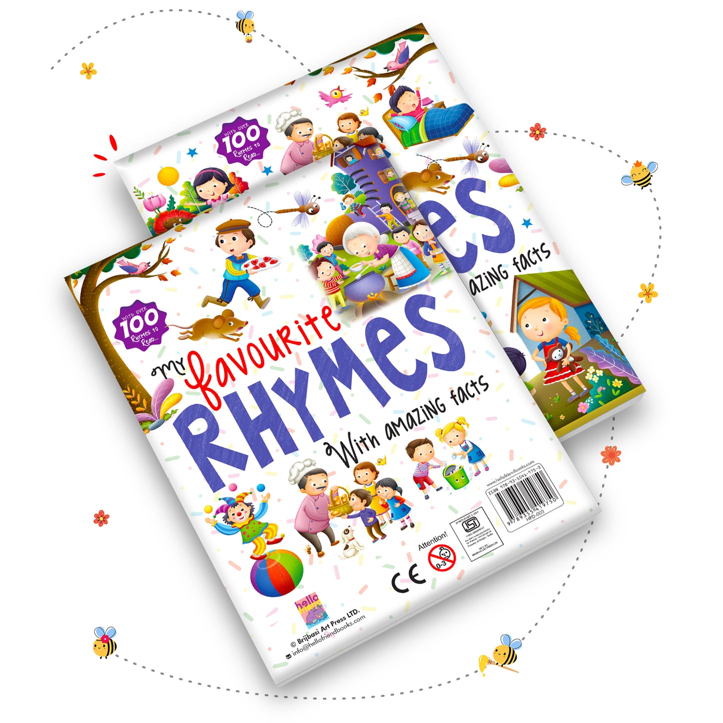 My Favourite Rhymes with Amazing Facts | Nursery Rhymes & Educational Facts Book for Kids | Hardcover