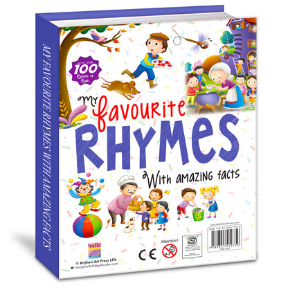 My Favourite Rhymes with Amazing Facts | Nursery Rhymes & Educational Facts Book for Kids | Hardcover