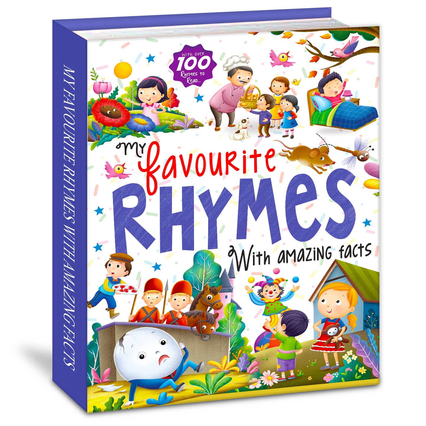 My Favourite Rhymes with Amazing Facts | Nursery Rhymes & Educational Facts Book for Kids | Hardcover
