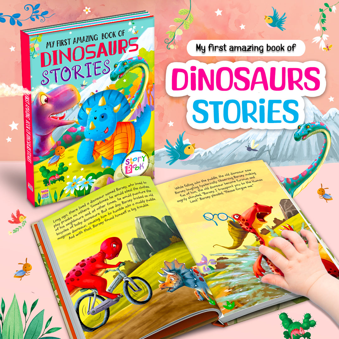 My First Amazing Book of Dinosaur Stories | Illustrated Story Book for Early Readers