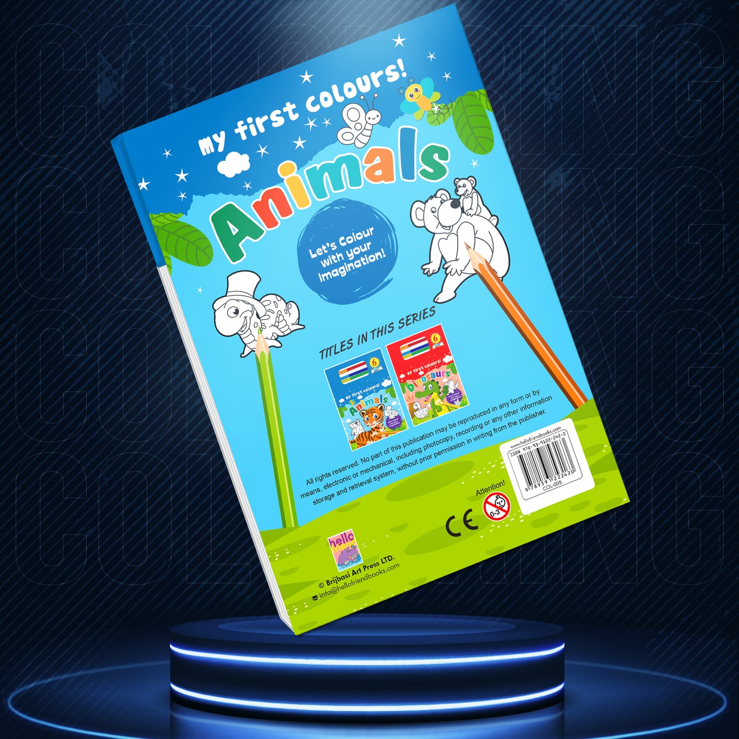 My First Colours Book: Animals | Early Learning Colour Book for Kids