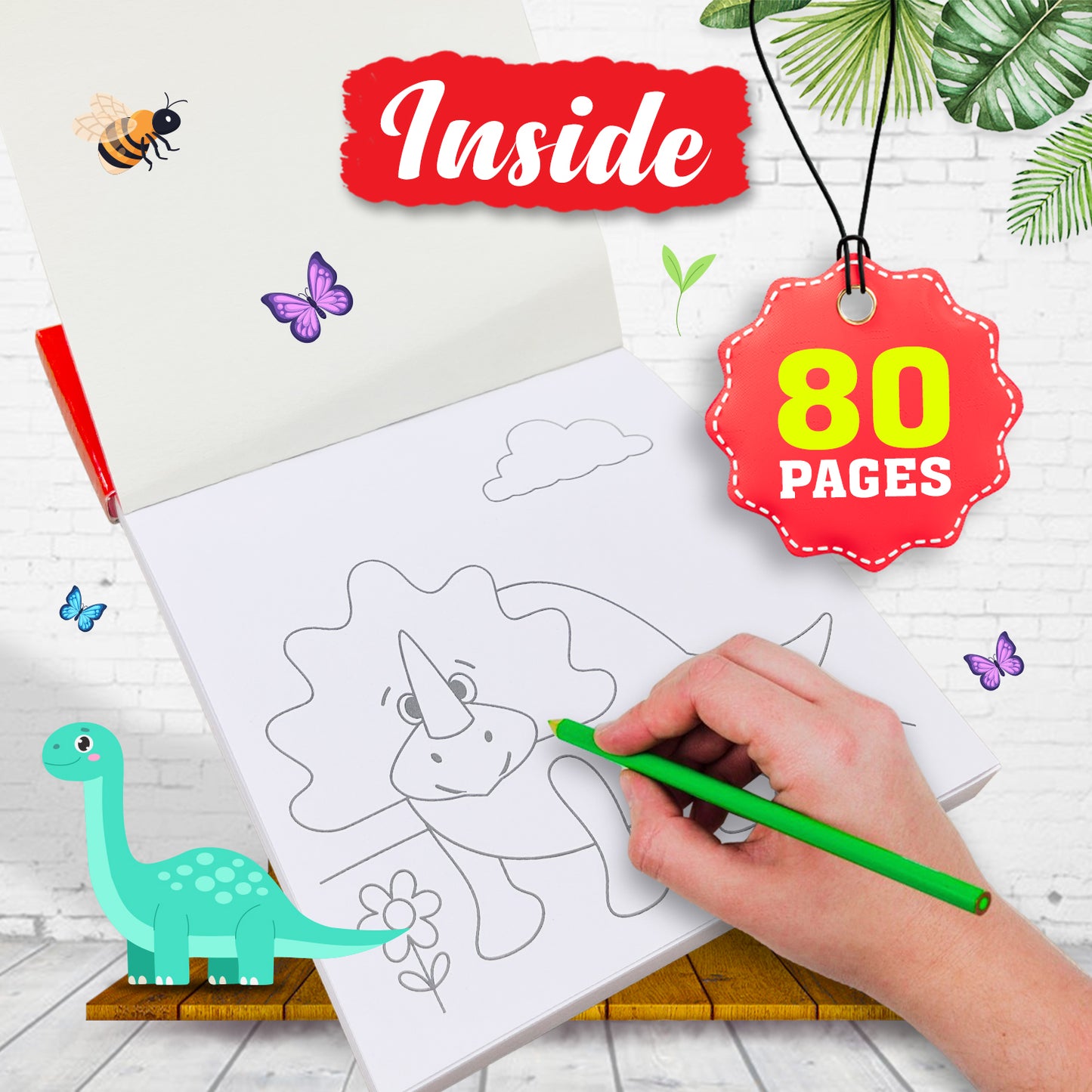 My First Colours! Dinosaurs | Big Picture Coloring Book for Kids | Fun Dinosaur Coloring Book for Early Learning