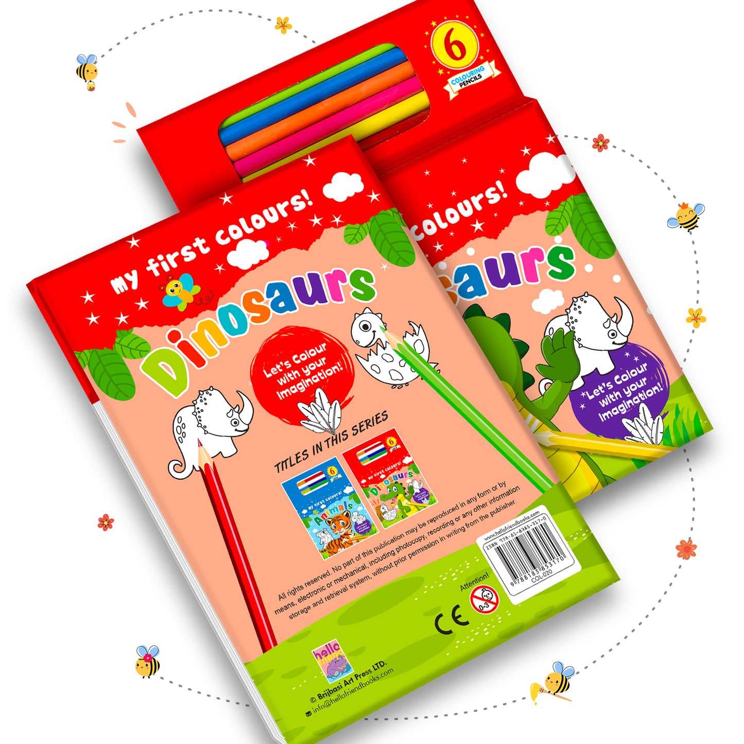 My First Colours! Dinosaurs | Big Picture Coloring Book for Kids | Fun Dinosaur Coloring Book for Early Learning