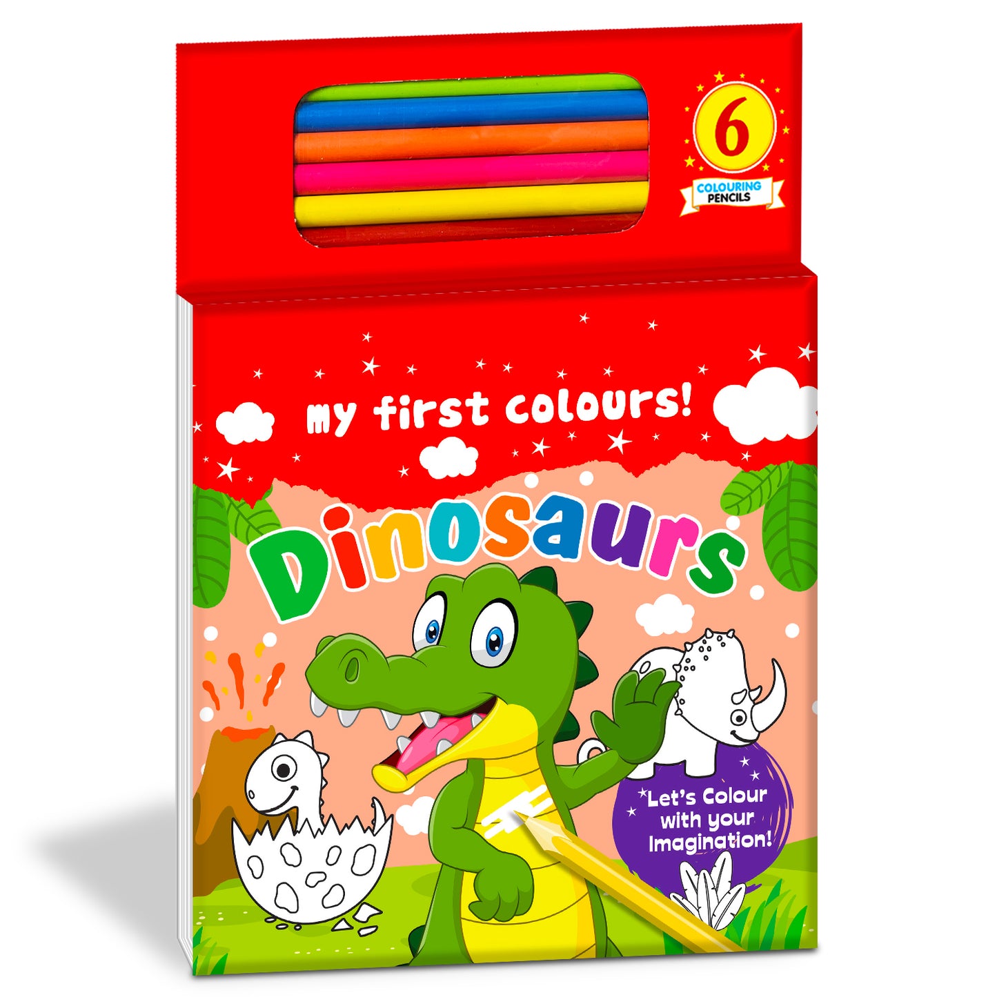 My First Colours! Dinosaurs | Big Picture Coloring Book for Kids | Fun Dinosaur Coloring Book for Early Learning