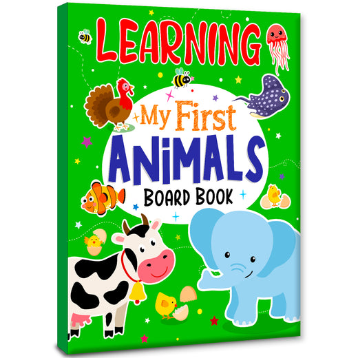 Learning My First Animals | Illustrated Board Book for Kids