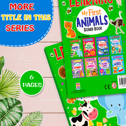 Learning My First Animals | Illustrated Board Book for Kids