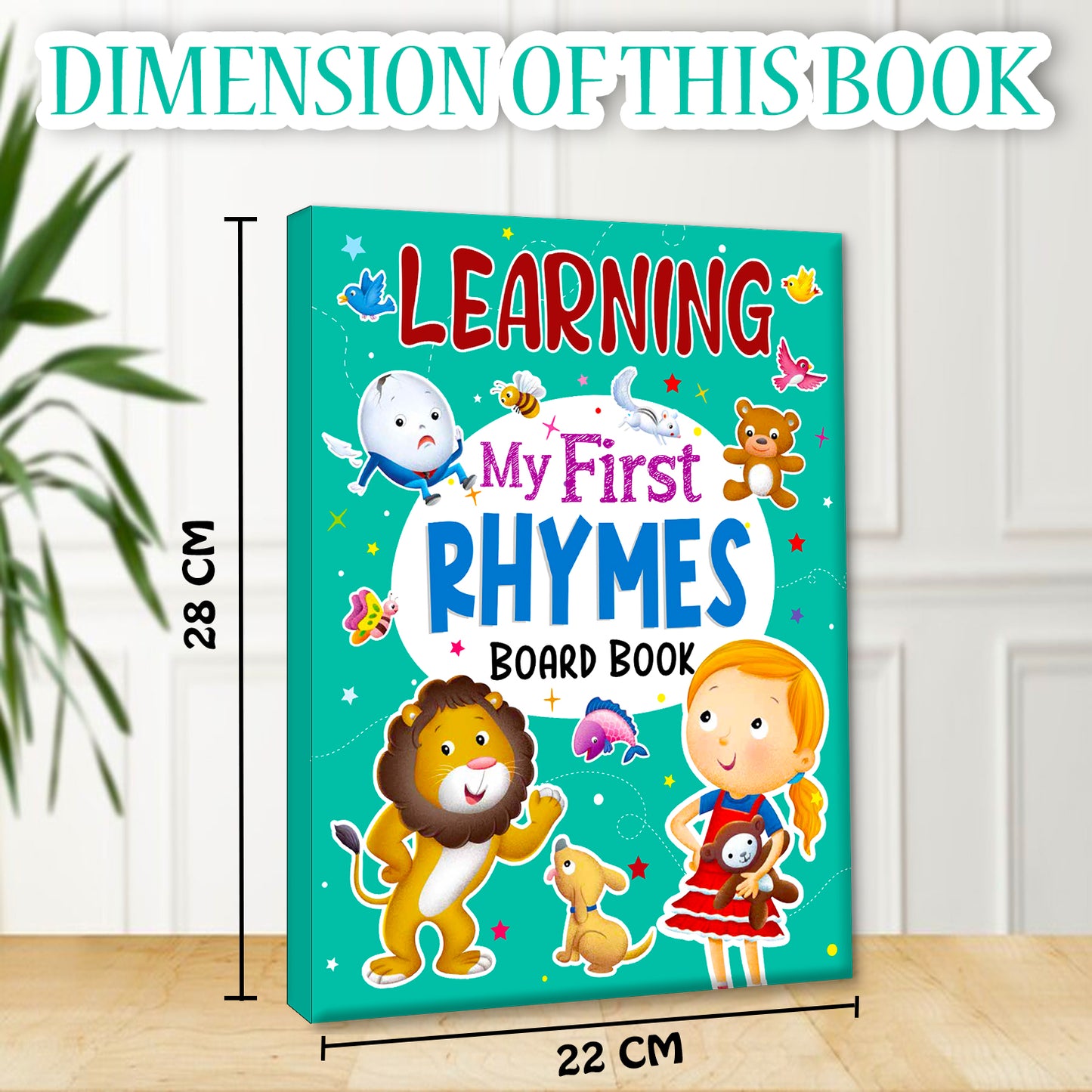 Learning My First Rhymes | Illustrated Board Book for Kids
