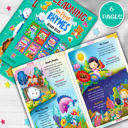 Learning My First Rhymes | Illustrated Board Book for Kids
