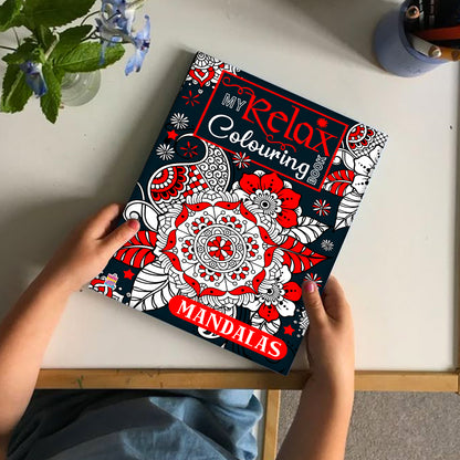 My Relax Colouring Mandala Book | Mindful Mandala Coloring Book for Kids | Creative & Stress Relief Activity Book