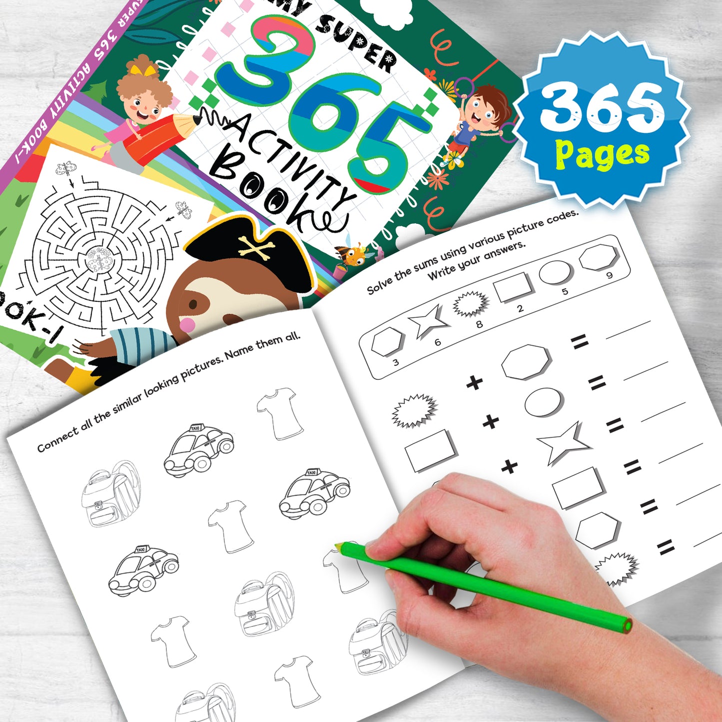 My Super 365 Activity Book – 1 | Fun Learning Activity Book for Kids | Creative Educational Workbook