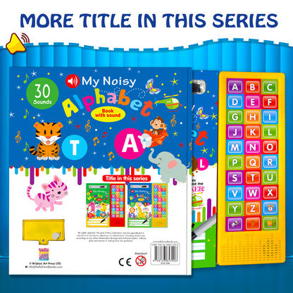 My Noisy Alphabet Sound Book - Front with Sound Panel