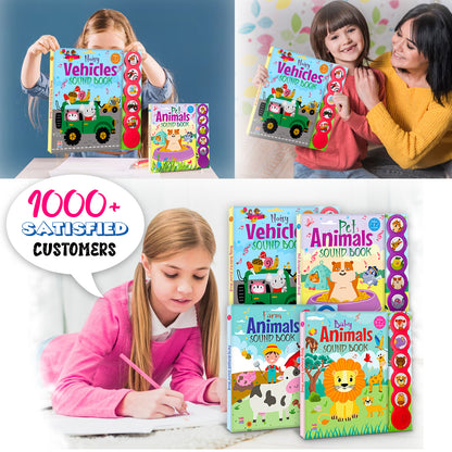 Noisy Vehicles Sound Book | Interactive Board Book for Kids