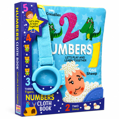 Fun With Numbers Cloth Book | Soft Interactive Sensory Book for Babies & Toddlers | Early Learning Fabric Book