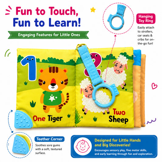 Fun With Numbers Cloth Book - Features overview