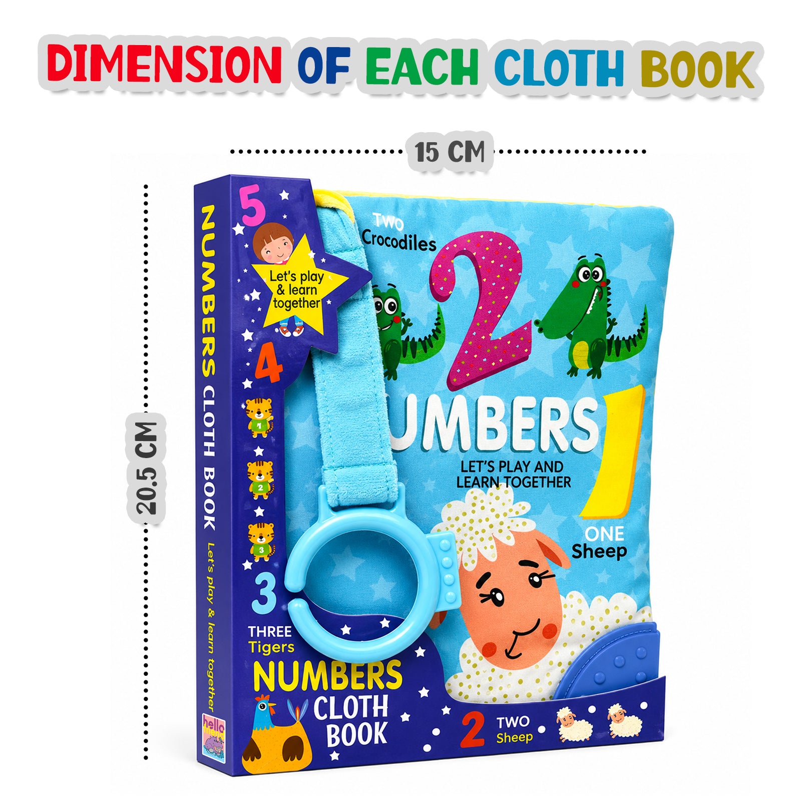 Fun With Numbers Cloth Book - Dimensions