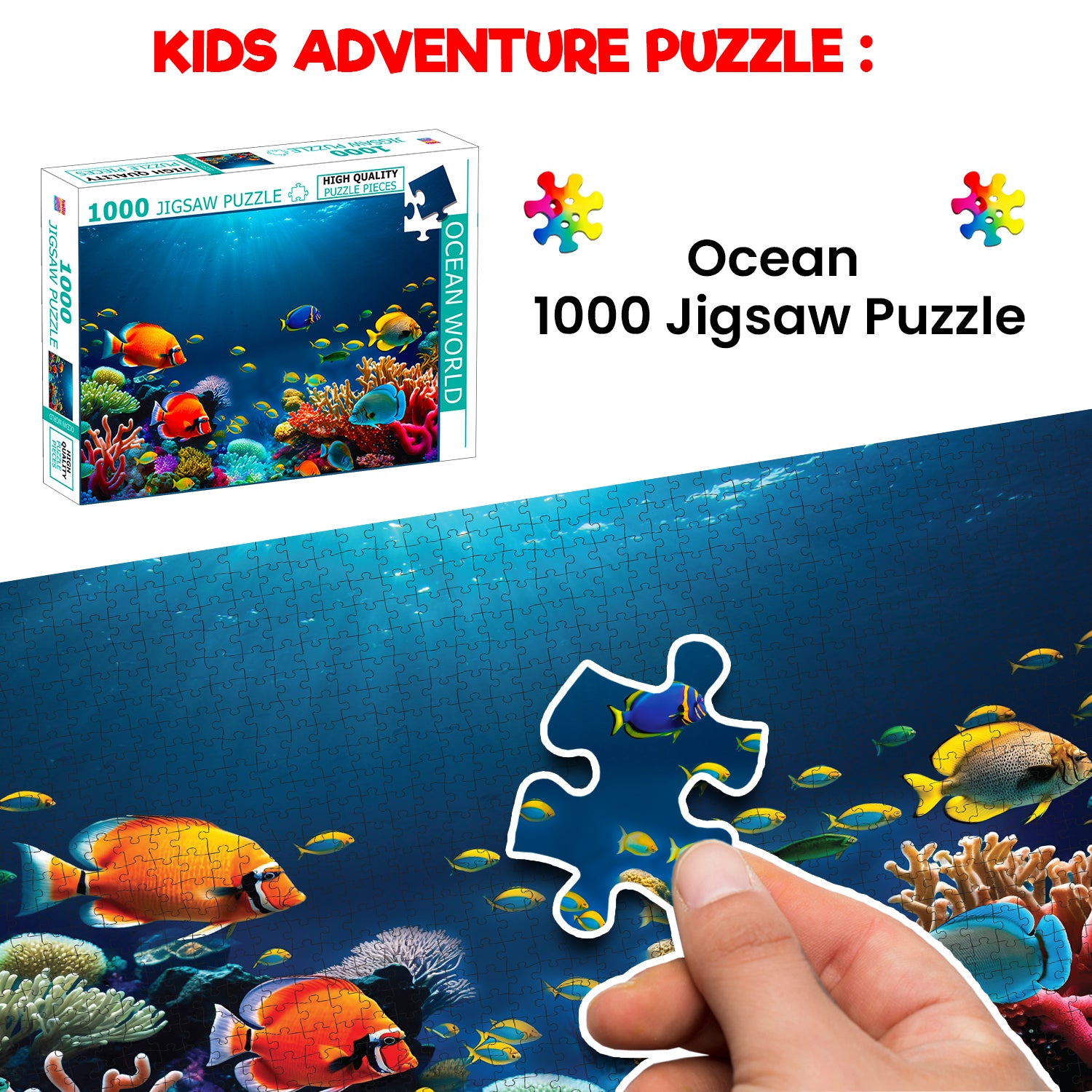 Ocean World Jigsaw Puzzle - Lifestyle with kids