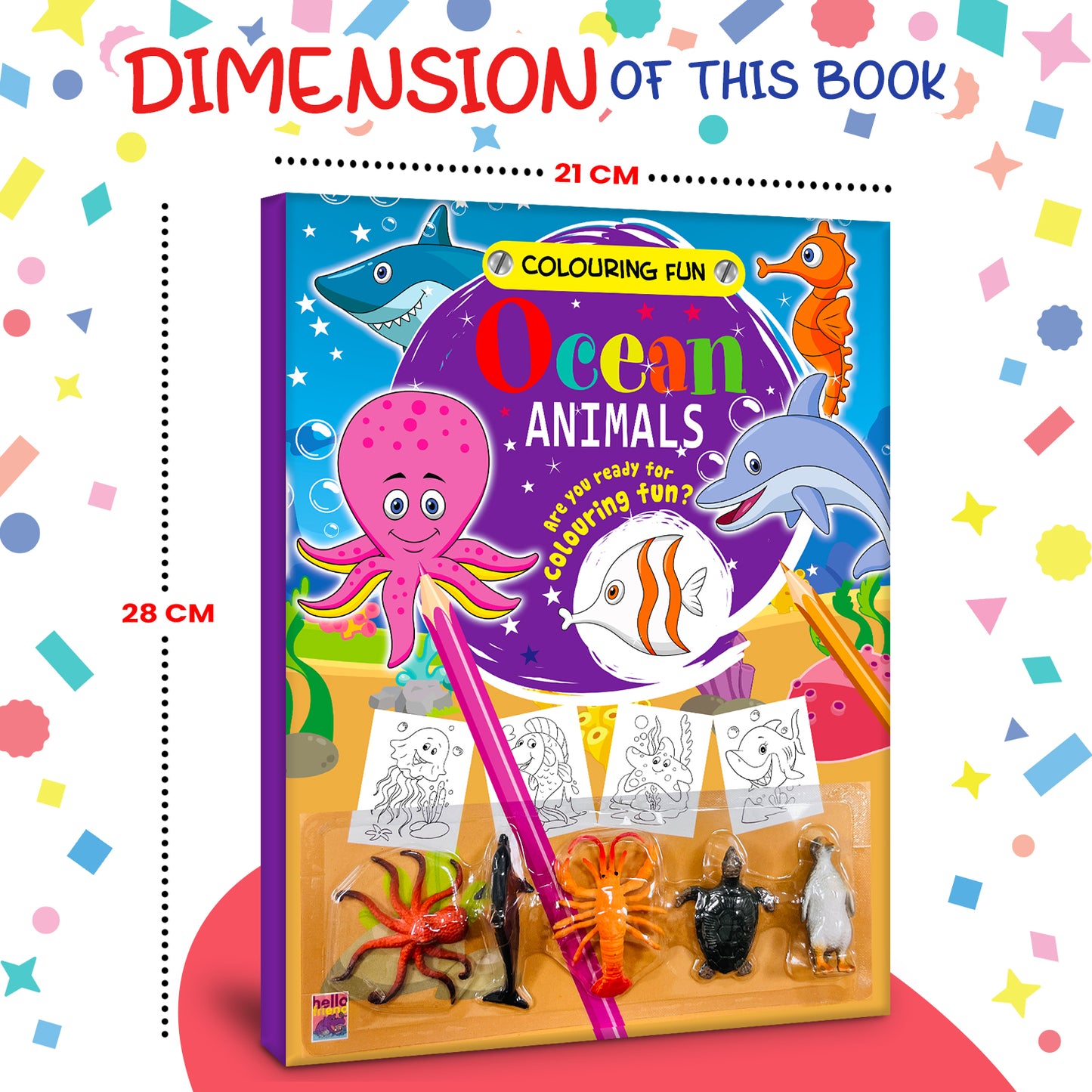 Colouring Fun Ocean Animals - Coloring Activity Book for Creative Kids