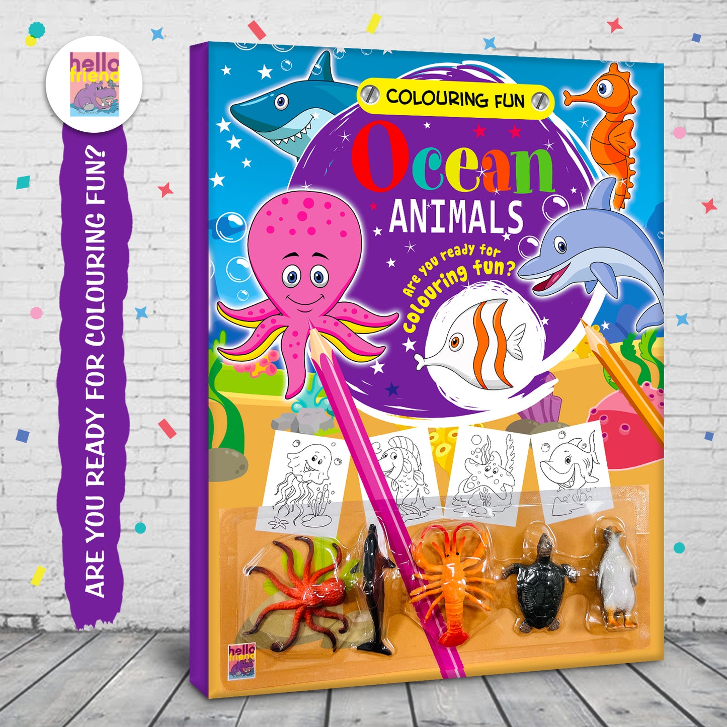 Colouring Fun Ocean Animals - Coloring Activity Book for Creative Kids