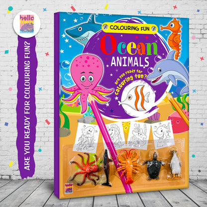 Colouring Fun Ocean Animals - Coloring Activity Book for Creative Kids