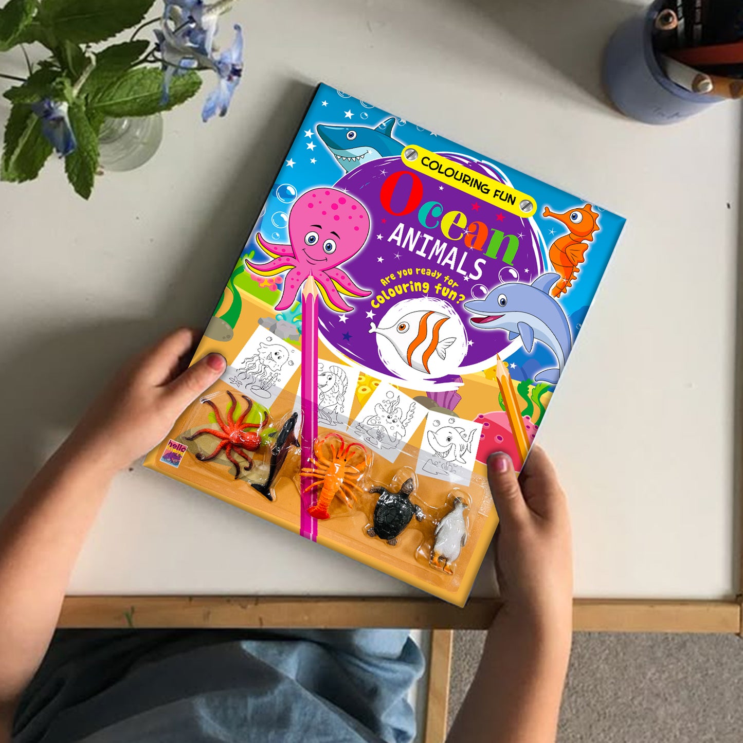 Colouring Fun Ocean Animals - Coloring Activity Book for Creative Kids