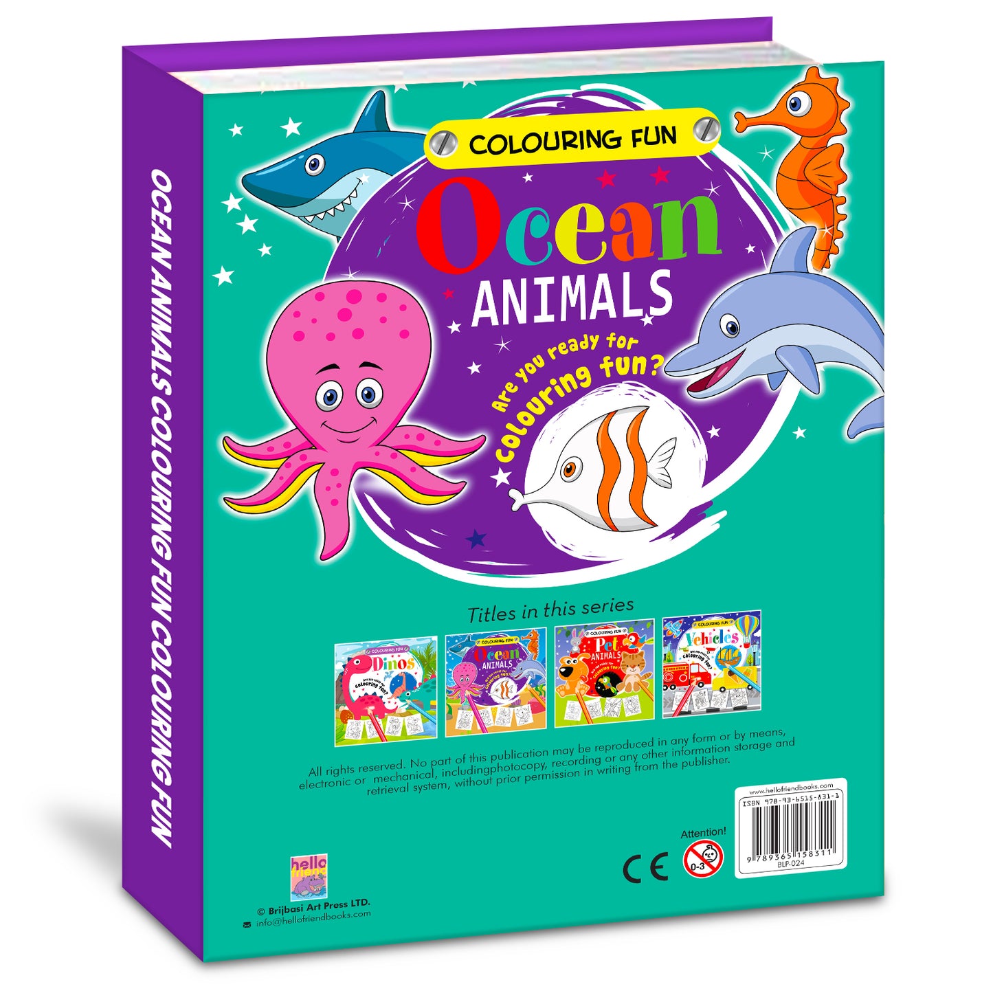 Colouring Fun Ocean Animals - Coloring Activity Book for Creative Kids