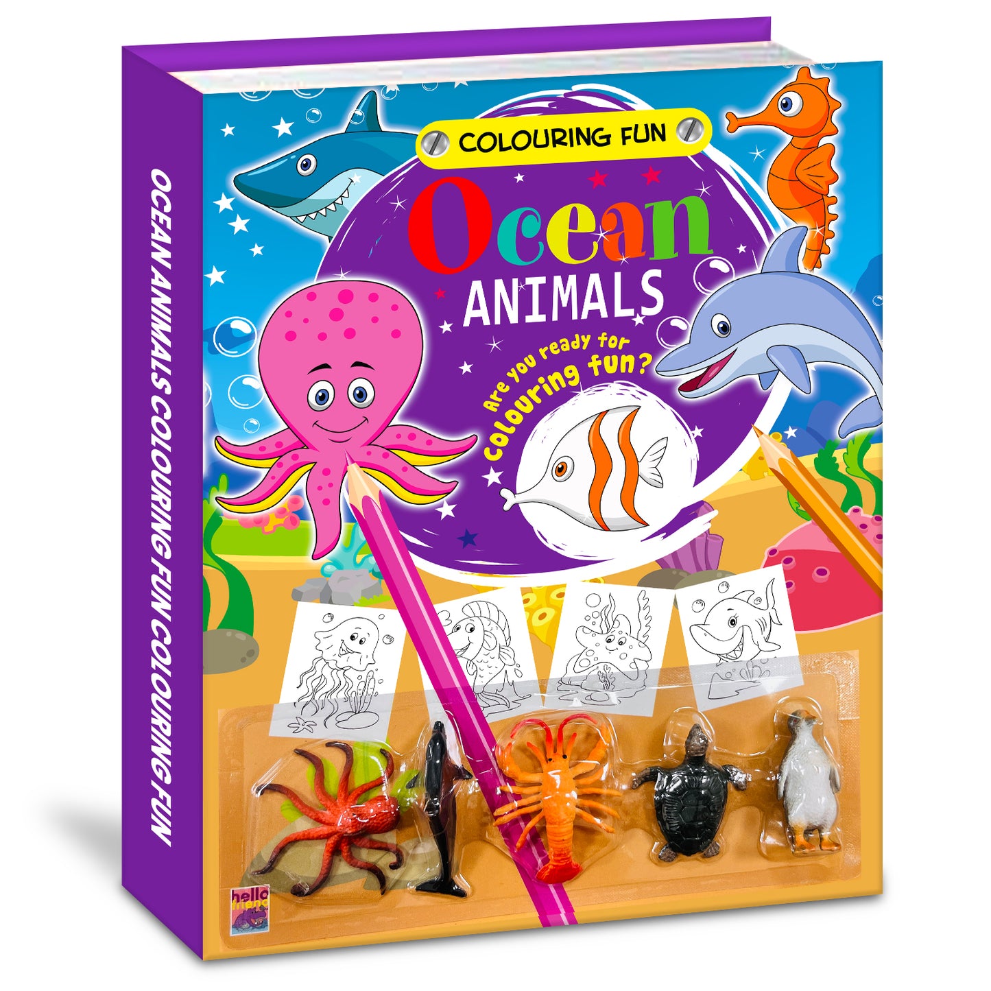 Colouring Fun Ocean Animals - Coloring Activity Book for Creative Kids