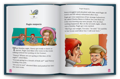 Oliver Twist - Interior spread: Oliver is Watched
