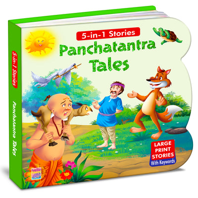 5-in-1 Panchatantra Tales | Shaped Board Book with Large Print Stories for Kids
