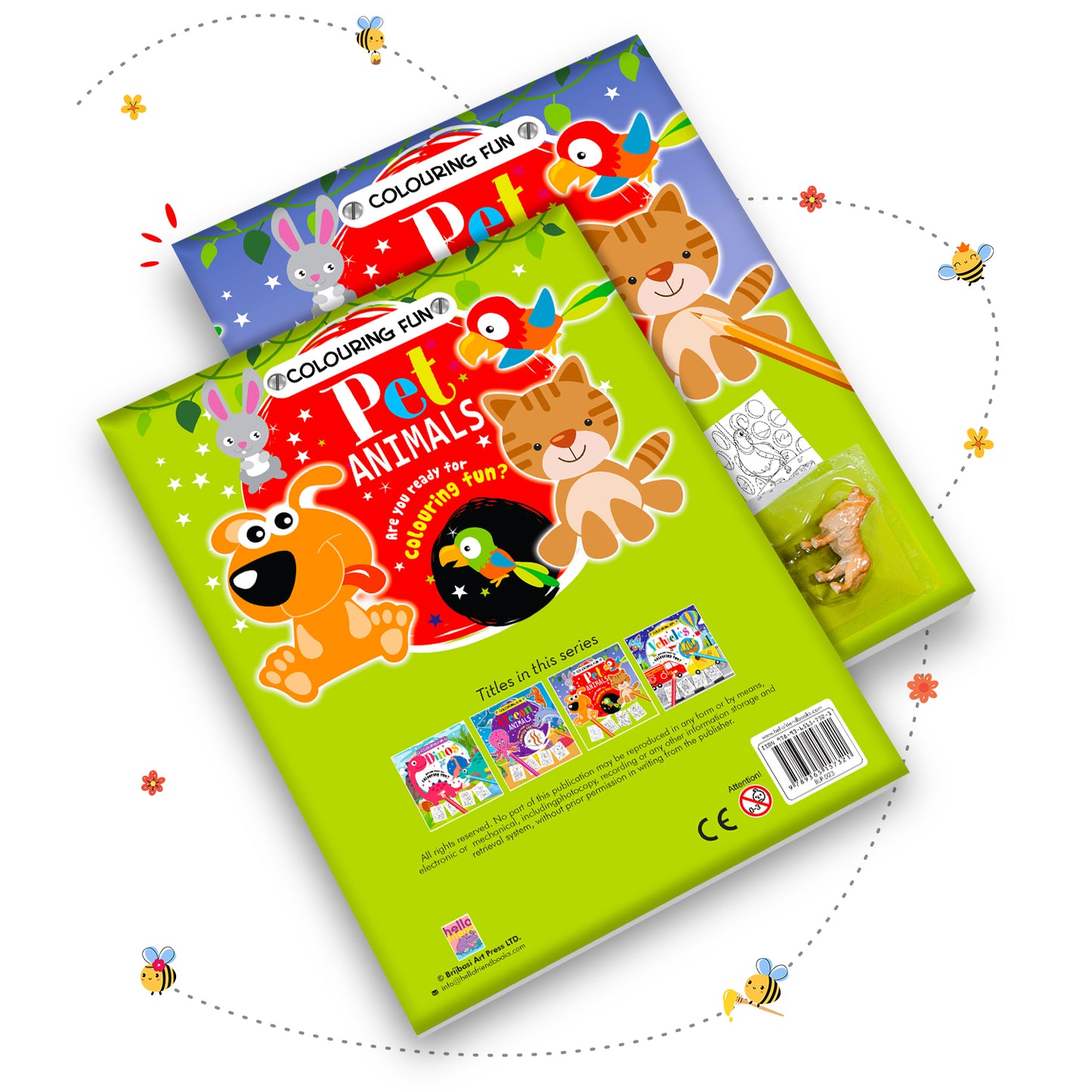 Fun Pet Animals Colouring Book | Coloring Activity Book for Kids Aged 6 to 8 Years