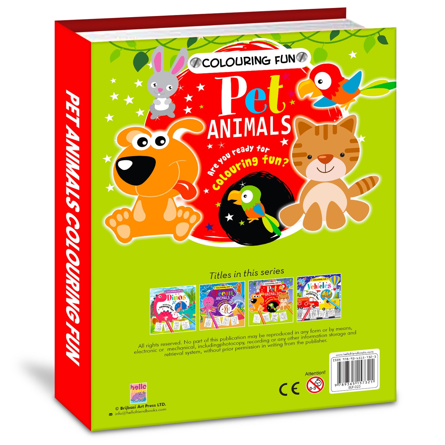Fun Pet Animals Colouring Book | Coloring Activity Book for Kids Aged 6 to 8 Years