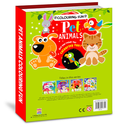 Fun Pet Animals Colouring Book | Coloring Activity Book for Kids Aged 6 to 8 Years