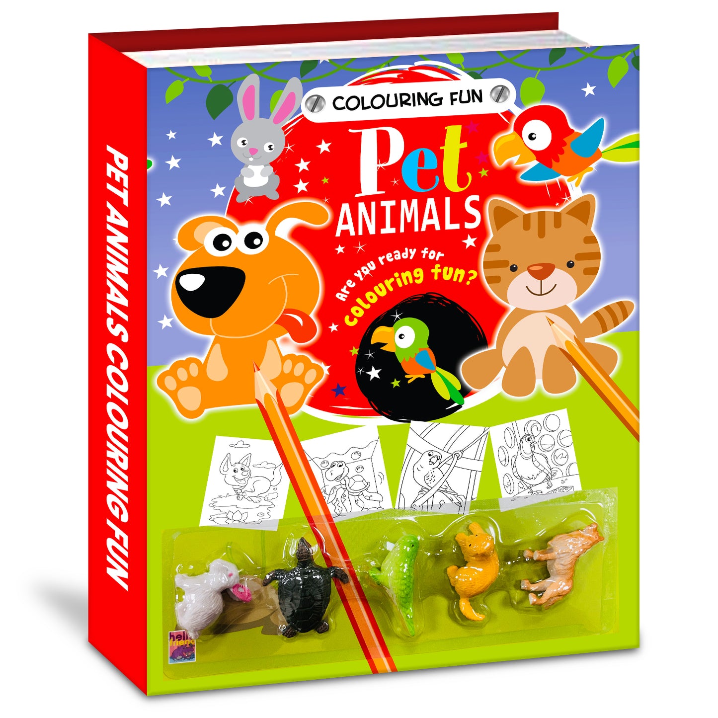 Fun Pet Animals Colouring Book | Coloring Activity Book for Kids Aged 6 to 8 Years