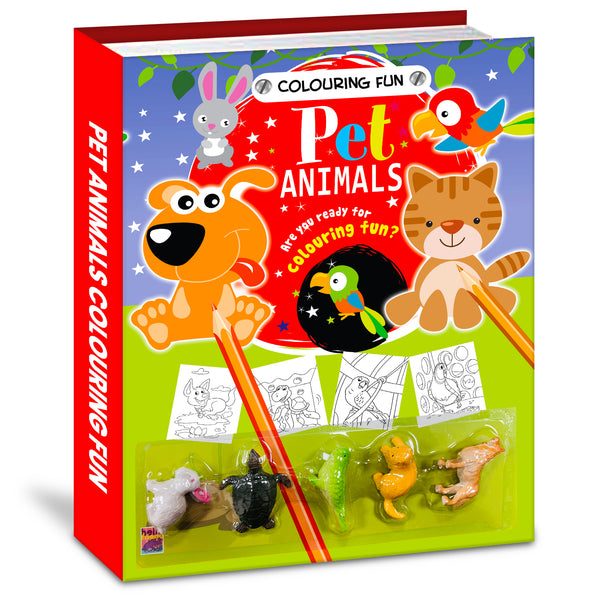 Fun Pet Animals Colouring Book | Coloring Activity Book for Kids Aged 6 to 8 Years