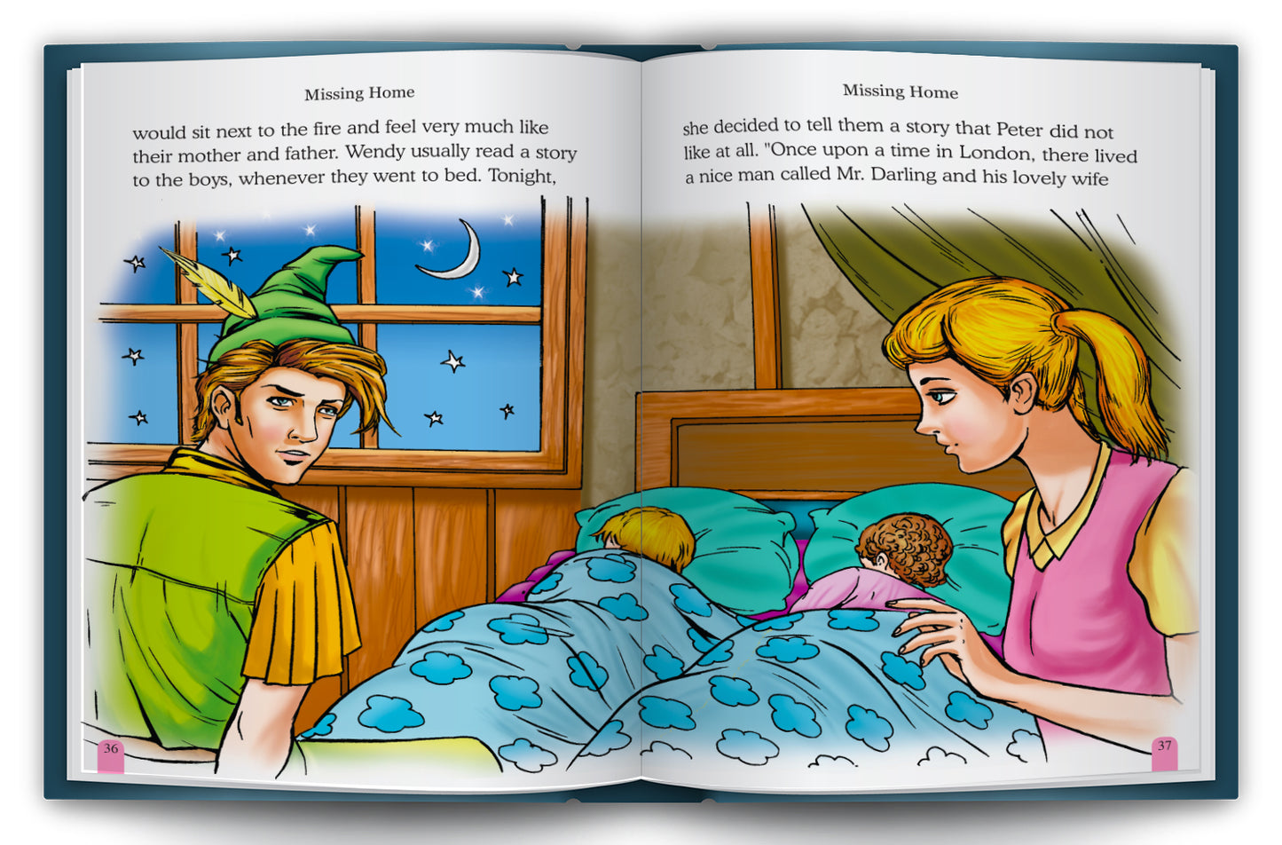 Peter Pan - Two books lifestyle display