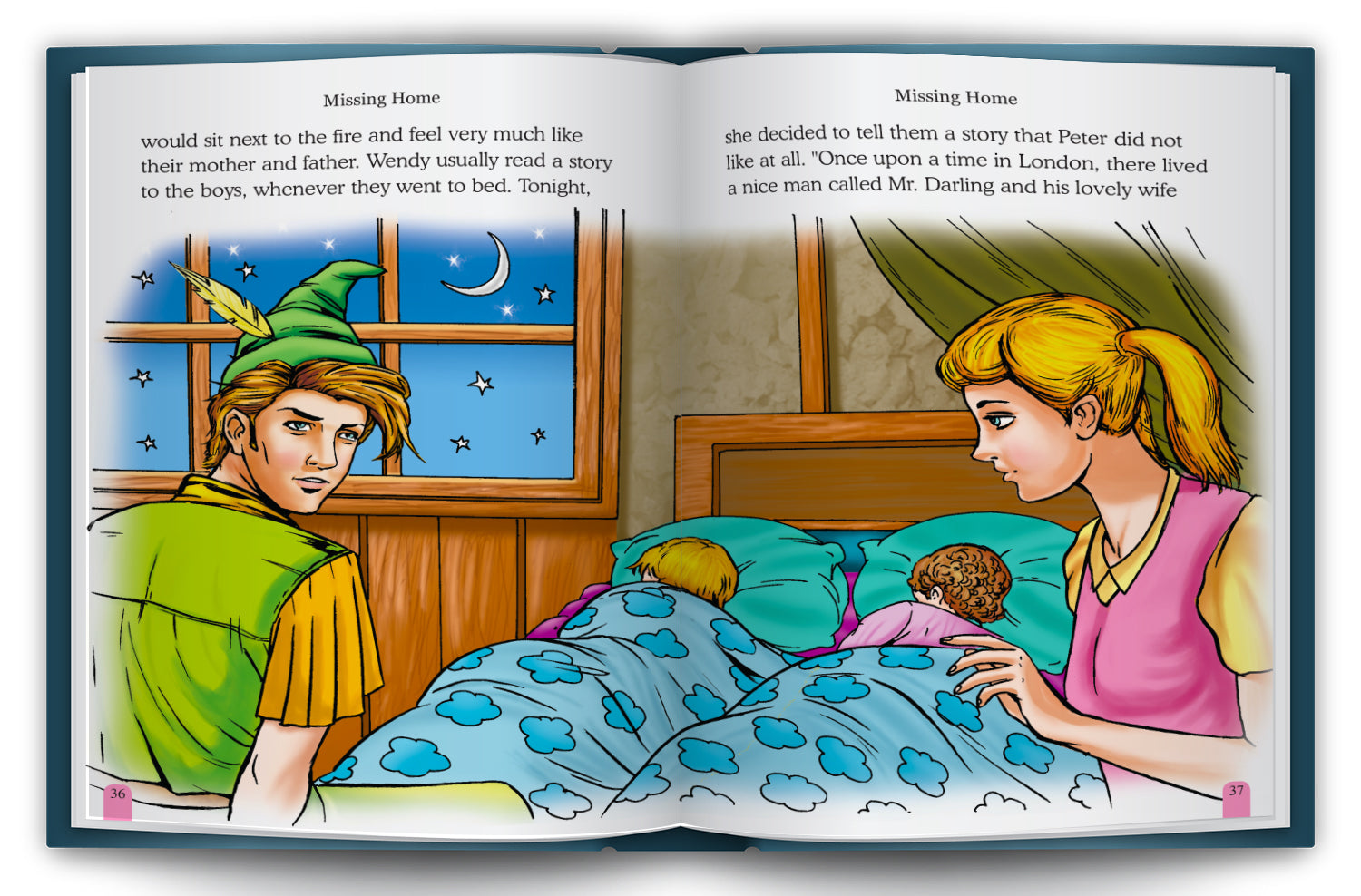Peter Pan - Two books lifestyle display