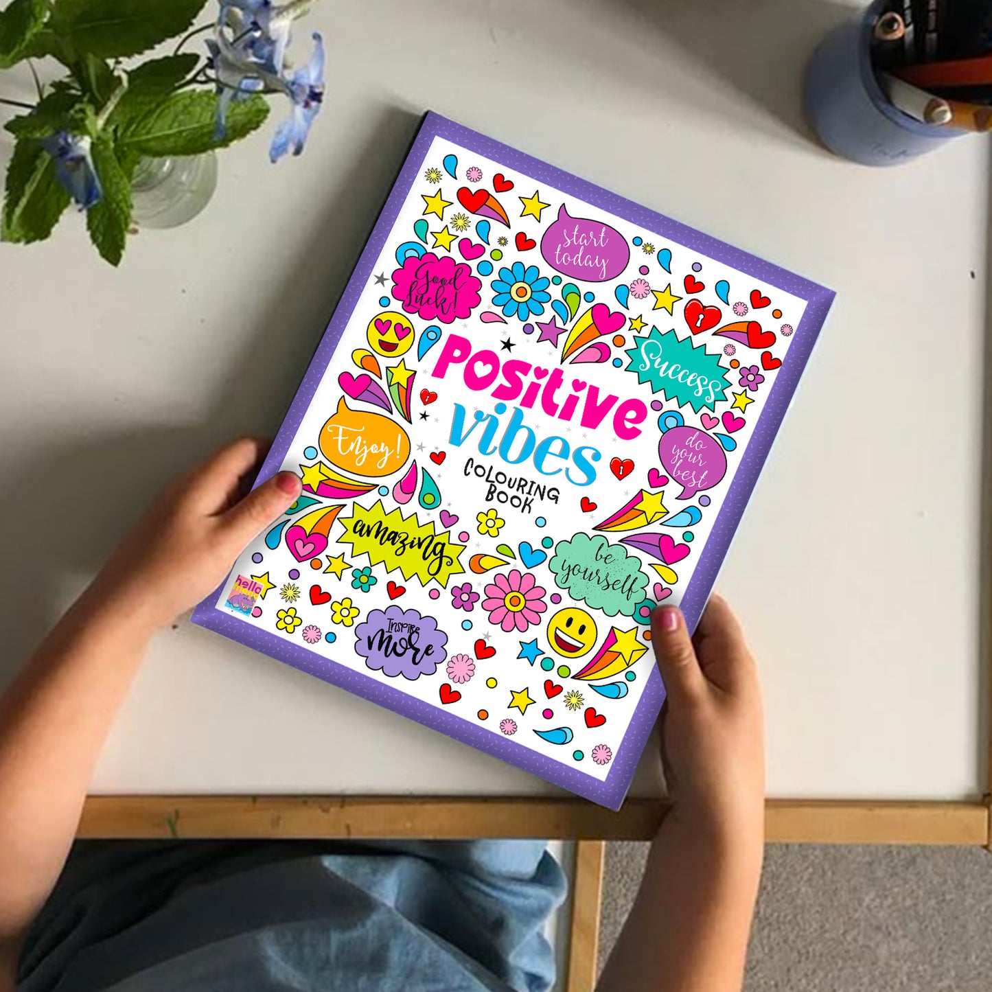 Positive Vibes Motivation Creative Coloring Book for Calmness and Stress Relief