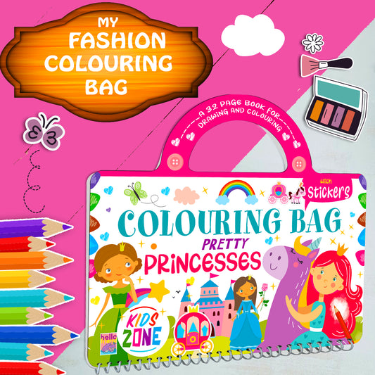 Pretty Princess Colouring Book | Princess Coloring Book for Kids | Creative Coloring & Learning Book