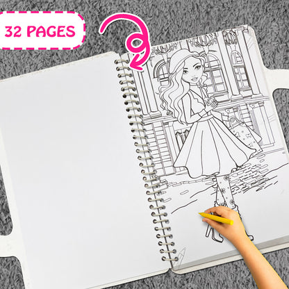 Pretty Princess Colouring Book | Princess Coloring Book for Kids | Creative Coloring & Learning Book