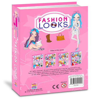 Fashion Looks Art Kit | Fashion Coloring & Creative Activity Kit for Kids | Stylish Art & Learning Kit