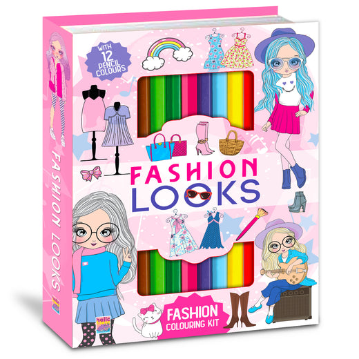 Fashion Looks Art Kit | Fashion Coloring & Creative Activity Kit for Kids | Stylish Art & Learning Kit
