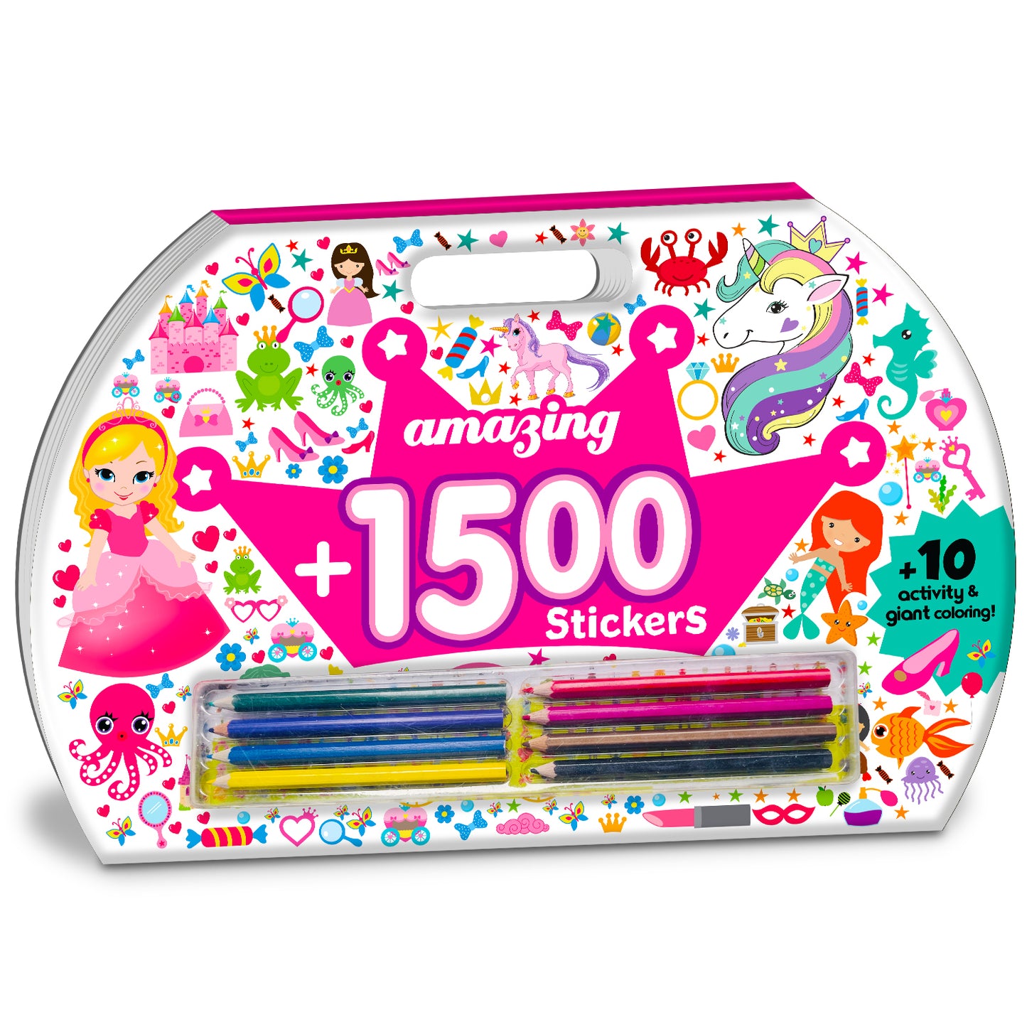 Amazing 1500+ Stickers & Activity – Princess | Mega Sticker Activity Book for Kids | Creative Play & Fun Learning