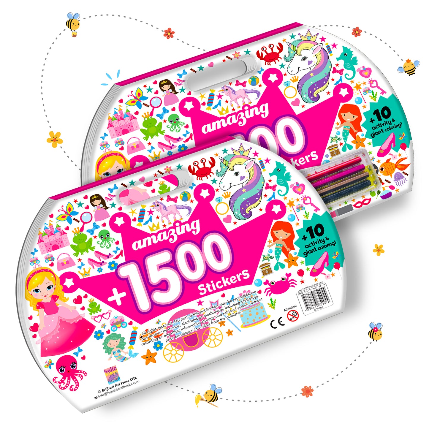Amazing 1500+ Stickers & Activity – Princess | Mega Sticker Activity Book for Kids | Creative Play & Fun Learning