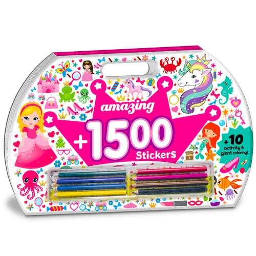 Amazing 1500+ Stickers & Activity – Princess | Mega Sticker Activity Book for Kids | Creative Play & Fun Learning