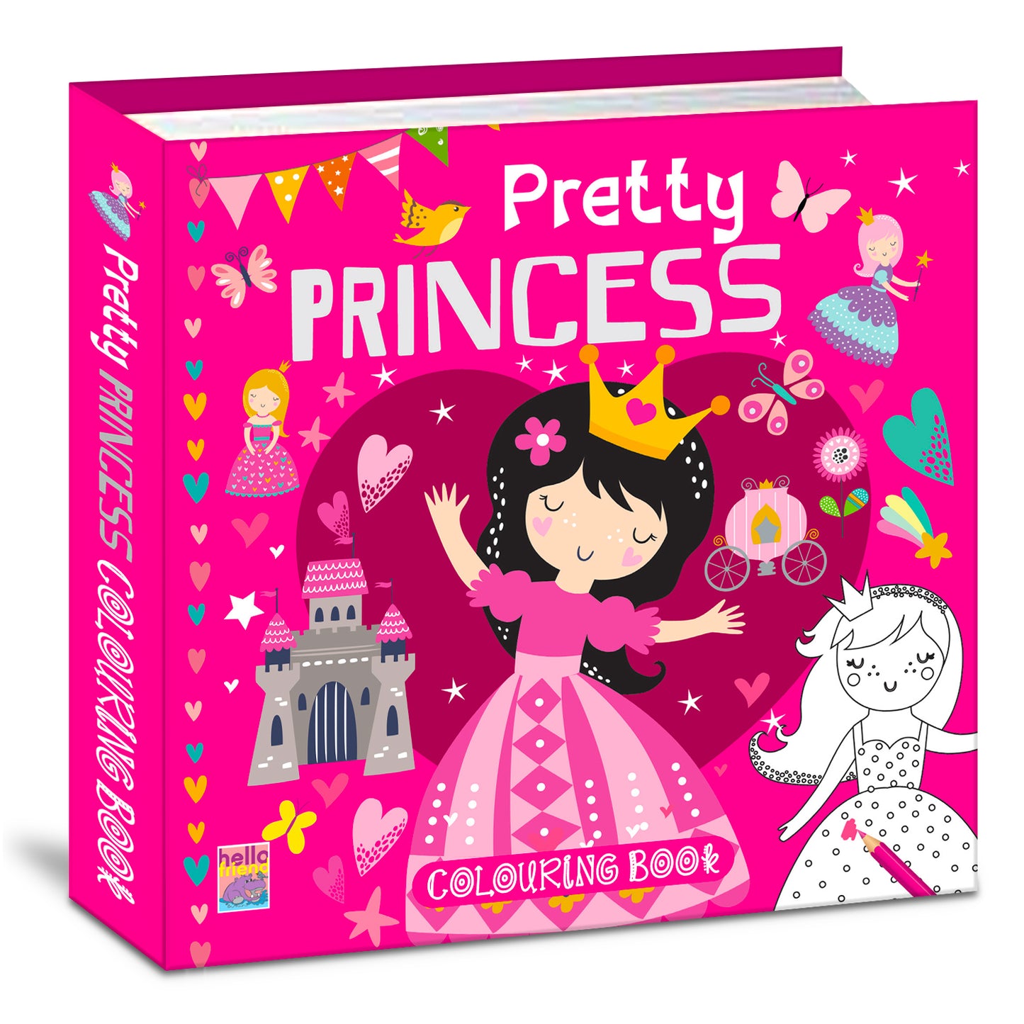 Pretty Princess Colouring Book: Pretty Princess Colouring Book